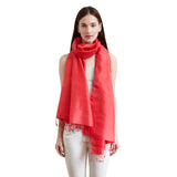 Poppy Red Silk Scarf - Afghanistan